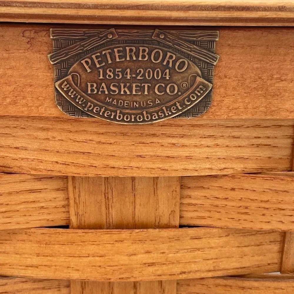 Peterboro Basket Co Ivory Soap 125th Anniversary Basket Brown Woven Wood 2004